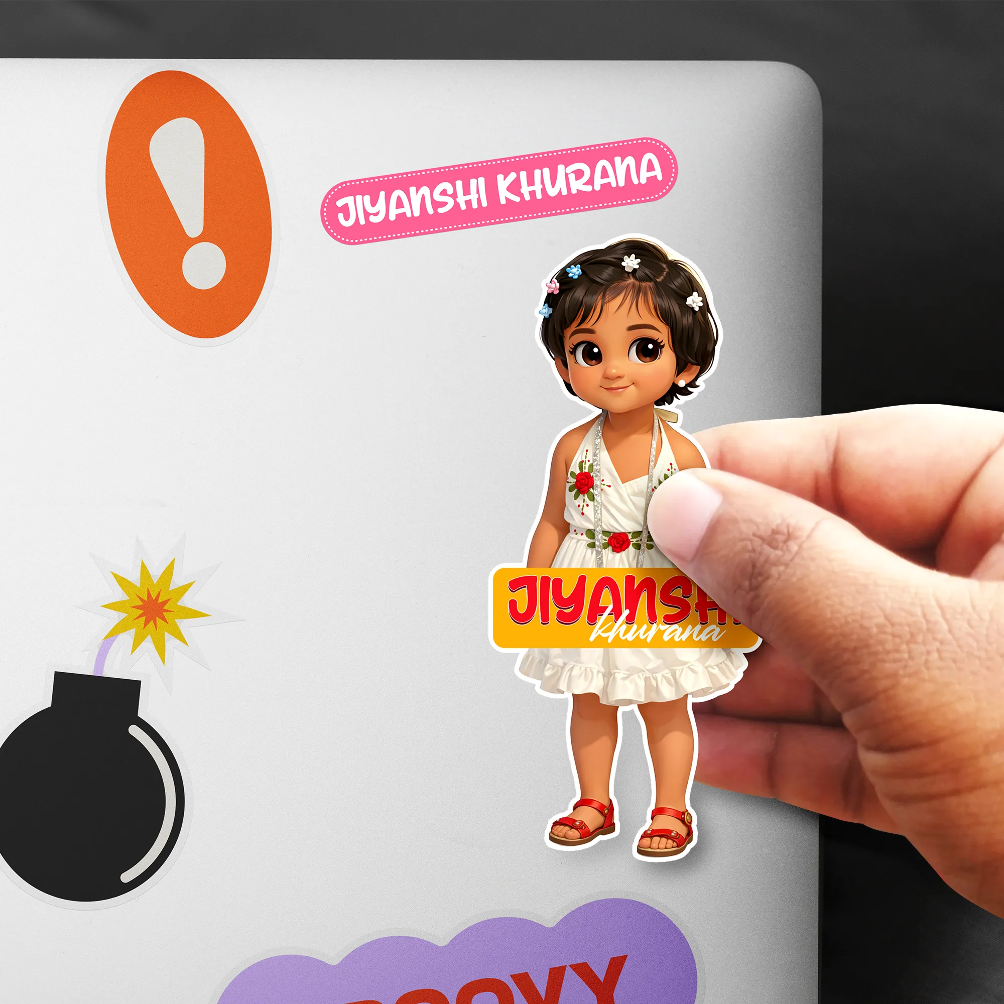 Transparent Labels with Framing - Personalised Stickers