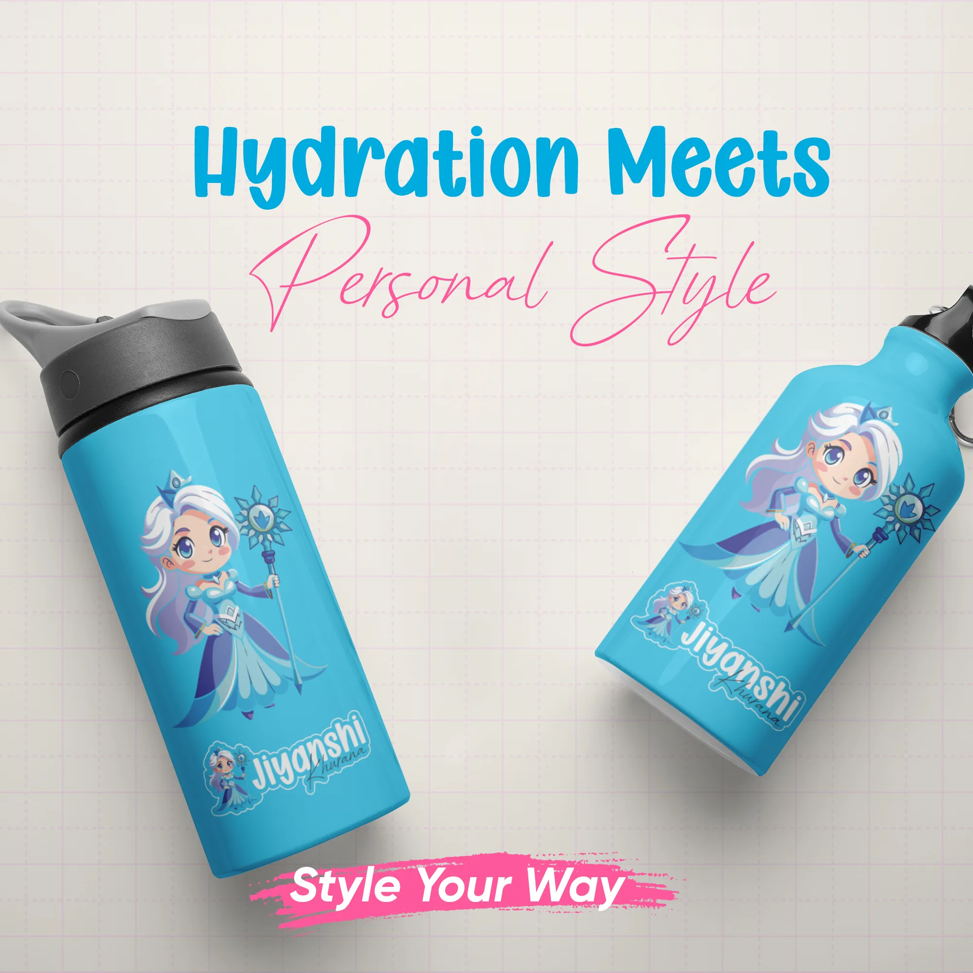 Juststick Personalised Water Bottle - Image 3
